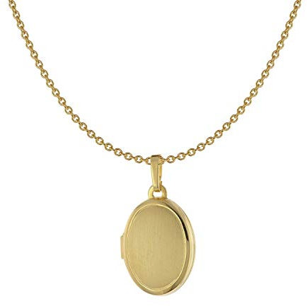 Acalee Damen-Halskette mit Medaillon Gold 333/8 Karat zauberhafter Halsschmuck für Frauen, elegante Geschenkidee für Damen, 30-3006-45 45 cm