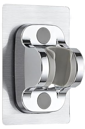 YICI Support pommeau de douche Angle Réglable 12cm Panneau Surdimensionné Adhésif Fort