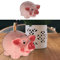 Sparschwein XXL Einwurfschlitz | B25xH14,5xT16cm Dolomit rosa | Spardose Geldgeschenk