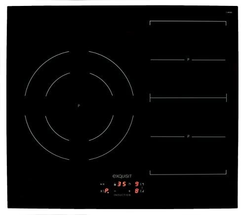 Exquisit Flex-Induktion 6FL31 | 7,2 kW maximale Leistung | 3 Zonen Booster-Funktion | VarioZone | Timer