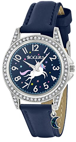 TIKKERS Montre à breloques licorne et lune - NTK0028