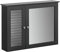 SoBuy Armoire Miroir Meuble Haut de Salle de Bain Armoire Suspendue avec Porte Miroir Commode Meuble de Rangement Mural 65x15x49 cm, BZR55-DG