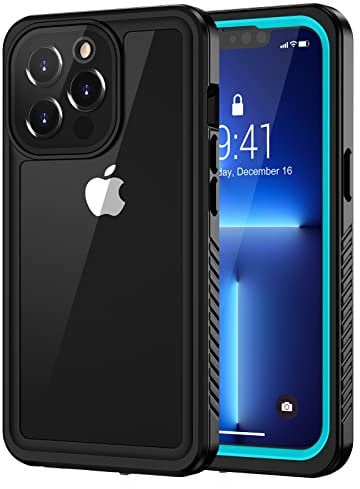 Lanhiem for iPhone 13 Pro Max Case, IP68 Waterproof Dustproof Shockproof Cases with Screen Protector, Full Body Protective Front and Back Cover for iPhone 13 Pro Max - 6.7 inch (Blue)