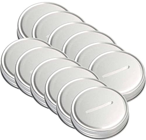 Yardwe 12pièces Couvercles De Conserve à Fente Pour Couvercles Pour Boîtes De Conservation Disques Pour Bocaux Accessoires Pour Mise Conserve