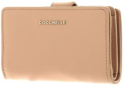 Coccinelle Metallic Soft Mini Wallet Grained Leather Toasted