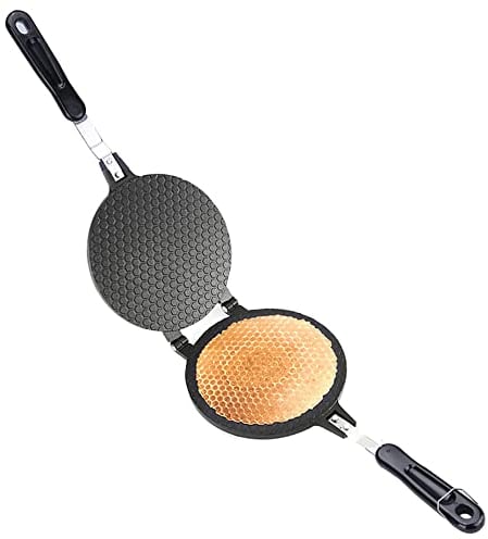 TAMUME Crepiere Cuisinière Gaufrier de Cornet à Glace - Nid d’abeille