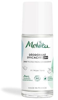 Melvita - Roll-on Wirksamkeit 24 Stunden – Anti-Geruchs-Wirkung 99% natürlich – ohne Aluminiumsalze – ohne Alkohol für alle Hauttypen
