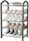 Retoo Schuhregal, 5 Ebenen, Schuhablage, Schuh Ständer Regale, Organizer, Stabiles Schuhaufbewahrung, schmal, Metallgestell, Platzsparende, Flur und Schrank, Ankleidezimmer, Stapelbares