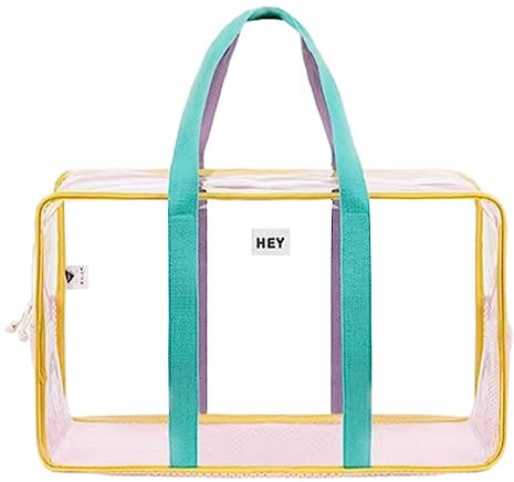 AIYING Playa Transparente, Bolsa Piscina Transparente Impermeable Gran Capacidad, Bolsa Playa para niños y Adultos para Trajes baño, Bolsa Almacenamiento portátil