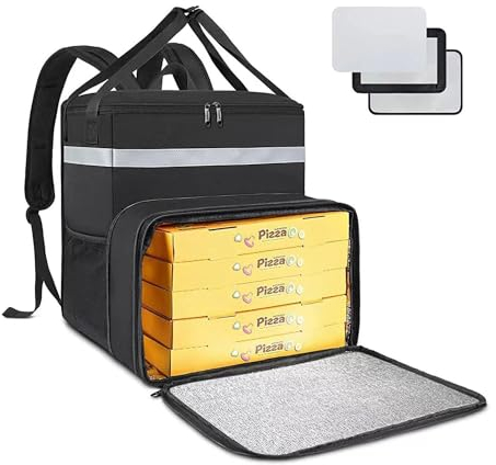 Lebensmittellieferungsrucksack,Wasserdichten Isolierter Lieferrucksack,Große Kühltasche,Kühlrucksack für Pizza für Ausflug, Camping, Wandern, Strand,Outdoor Reisen BBQ Wandern,38x36x38CM