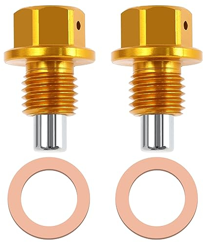 SG Store 2 Stück M12x1,25 Ölablassschraube Ersatz Kompatibel mit Toyota Kompatibel mit Nissan Ölwannen-Ablassschraube Aluminiumlegierung