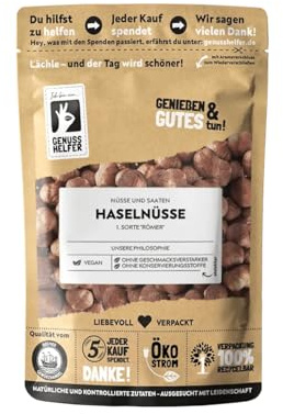 Bremer Gewürzhandel Haselnüsse, ganz, Haselnusskerne, geschälte Haselnüsse, 3 x 200g