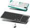 Bluetooth Clavier sans Fil, 2.4Ghz & Bluetooth Clavier avec Batteries Rechargeables, Multi-dispositifs avec 4 Canal Bluetooth, pour PC/Mac/Portable Windows/Linux/iOS/Android, Clavier QWERTY, Gris