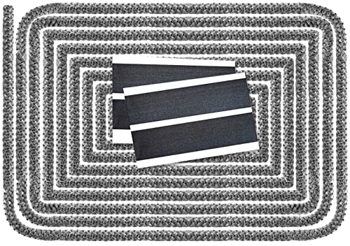 LANUCN Ofen Dichtschnur, Dichtungsband für Kaminofen, Ofendichtung Feuerfest für Kamin mit Endabbinder (Φ 16mm x 2.2m)
