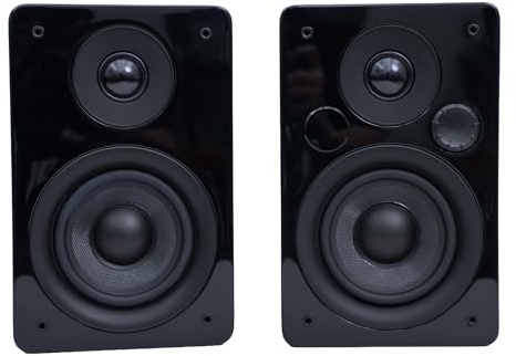 Peachtree Audio Altavoces alimentados M24x (par) (piano negro)