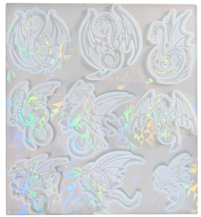 Generisch Drachen-Silikonform zum Basteln von Drachen, Epoxidharz, Gießformen, Bastelwerkzeug