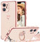 TVVTPU Coque pour iPhone 11 avec Cordon et avec 360 Degrés Anneau Support, Étui Housse Antichoc Souple Silicone TPU Bumper Portable Protection Case avec Amovible Collier, Rose