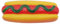 Kong Pour Chien Bissfestes Hot Dog Geformtes Gesangsspielzeug, Jouets Pour Chiens, Hundekauspielzeug, robustes Hundespielzeug, für kleine, mittelgroße und große Hunde