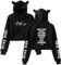 Kpop SKZ Hoodie Felix Jisung Minho Bangchan Katzenohren Sweatshirt Crop Top Pullover für Damen, Schwarz 02, M