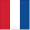 Lot de 100 serviettes de table pour fête française - Rouge, blanc et bleu - Serviettes de cocktail françaises pour fête américaine et française - Décorations de fête du 4 juillet