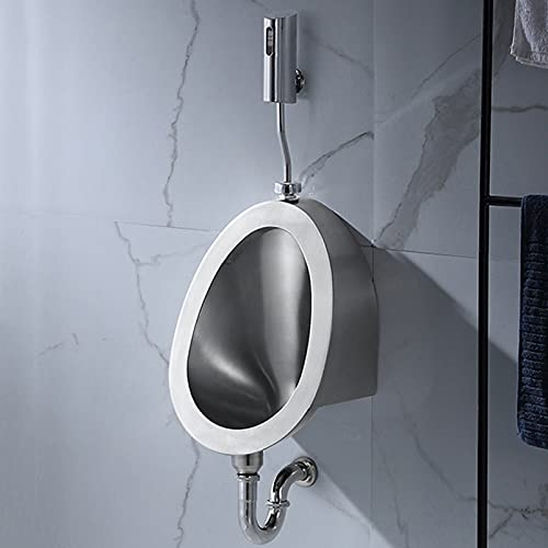 ASerZenith Hocheffizientes Urinal, wandmontierte Urinal-Toilettenspülungen, kommerzielles Auswaschurinal im Home Office mit Sensor-Urinal-Spülventil, Smart Flush-Urinal für Hotelrestaurantbars