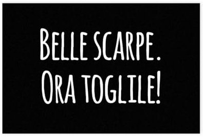 Generico Belle scarpe ora toglile Tappeto Zerbino Per Interni Casa Cucina Decorazioni Idea Regalo Simpatica Addobbi Arredo Antisporco Personalizzato Famiglia 40x100cm Antiscivolo Ingresso amore