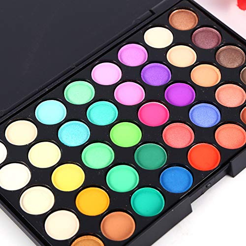 Naroote Palette di Ombretti, Palette di Ombretti Arcobaleno Palette di Ombretti 40 Colori Ombretto Minerale Opaco con Pigmenti Ombretto Impermeabile (#2)