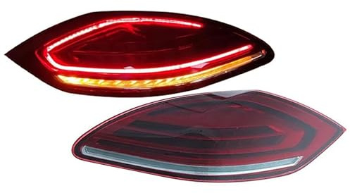 DYKGYLYS Auto Rückleuchten Set, für Porsche Panamera 970 2010-2013 Heckleuchte Lampenfassung(Links und Rechts)