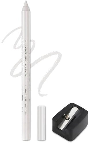 Jutqut Matte Gel Eyeliner, Weiß Wasserfest Eye Pencil, Long Lasting Liner Stick, Wischfest Tattoo, Crème Glatt Metalisch Lidschattenstift, Wasserfester Eyeliner For Women