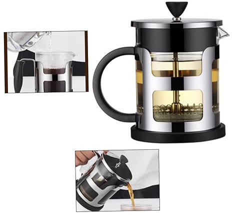 AUTSUPPL Teekanne Schwarz Mit Griff Und Filter Für Tee Und Kaffee Robustes Teegeschirr Für Kungfu-teekannen