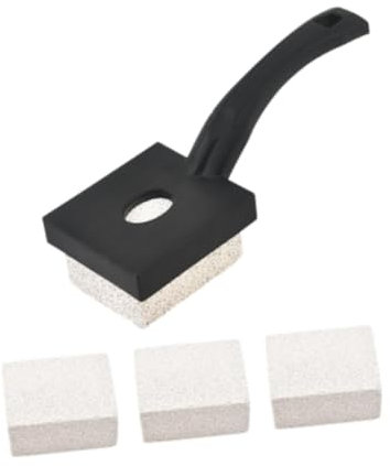 KESOTO Juego de piedra para limpieza de plancha, herramienta para barbacoa, limpiador de manchas y grasa, fregador de sartén para cocinas