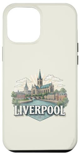 Retro Liverpool Landscape Vintage Souvenir Case for iPhone 12 Pro Max