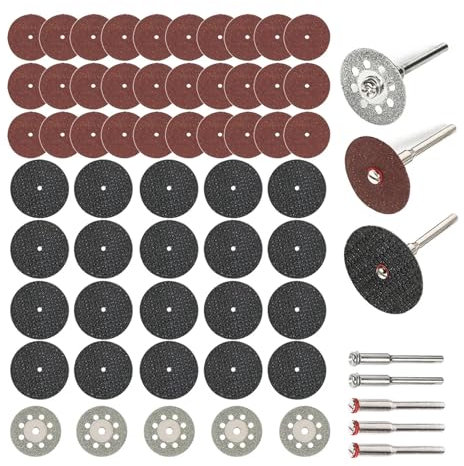 Aqxyxsw 60 discos de corte de diamante, herramientas rotativas for taladrar, lijar, amolar, hojas de sierra circular, accesorios for trabajar la madera lingli(60)