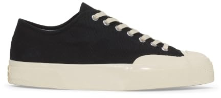 Superga - Herren/Damen Unisex Sneaker 2432 Works, Segeltuch (42 EU) (Schwarz/Naturweiß)