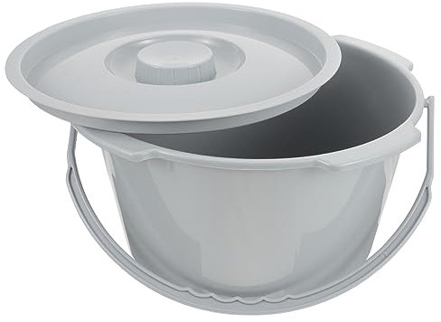 PartyKindom Orinal Portátil Para Adultos Con Tapa y Asa Recipiente De Plástico Resistente Para Uso Nocturno Cubo Antisalpicaduras Para Ancianos y Embarazadas Práctico y Fácil De Limpiar