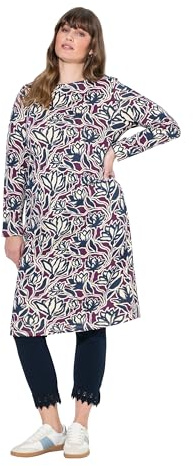 Ulla Popken Damen Midikleid