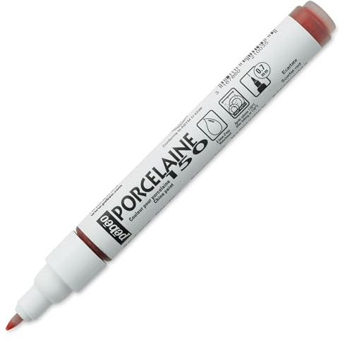 Pebeo Porcelaine 150, China Paint Fine Tip Marker - Scarlet Red (021003)
