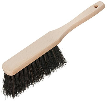 Redecker Hof- und Garten-Handfeger, 28 cm, Schwarz, Buchenholz, Naturfaserborsten, Arenga-Bürstenkopf