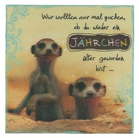 Depesche 5326.052 Glückwunsch-Karte zum Geburtstag mit 3D Motiv, Geburtstagskarte, ca. 17 x 17 cm groß, inkl. passendem Umschlag und Innentext