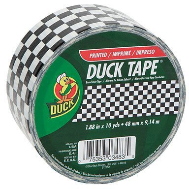Duck 1.88 in. W x 10 yd. L Black/White Checker Duct Tape