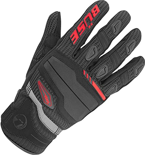 Büse Fresh Motorradhandschuhe (Black/Red,7)