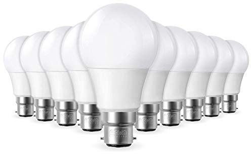 Arum Lighting Lot de 10 Ampoules LED B22 8W equivalentce 60W 806lm Blanc Froid 6000K, Non-Dimmable