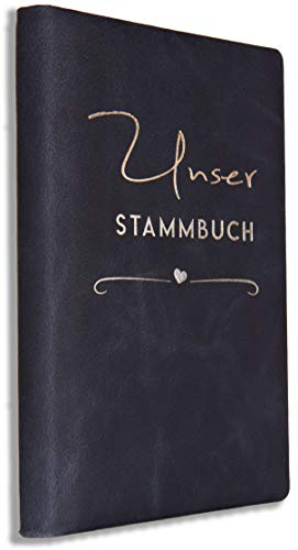 Stammbuch Leder Blau Sanaa Herz Familienstammbuch Hochzeit Standesamt