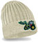 Blackshirt Company Kinder Mütze Traktor Strickmütze Beanie Trecker Kappe Farbe Beige