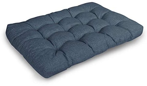 LILENO HOME Palettenkissen Set Jeans - Sitzkissen 120x80x20 cm - Polster für Europaletten - Palettenkissen Outdoor als Sitzkissen für Palettenmöbel