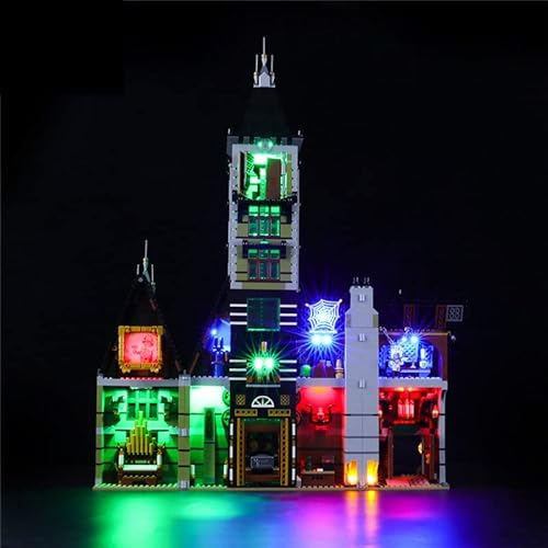GEAMENT Set di Luci LED per Haunted House (La Casa Stregata) – Kit Di Illuminazione Compatibile Con LEGO Creator Fairground Casa Infestata 10273 (Modello di mattoncini non incluso)