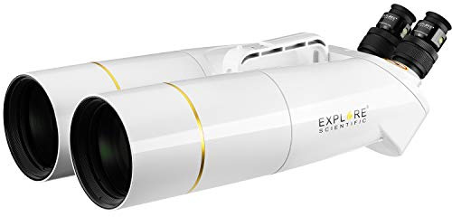 Explore Scientific Fernglas BT-100 SF | 2 x 20mm 62 Grad Okulare, 28-fache Vergrößerung, IPX6, Stickstoffgefüllt, 1,25 Zoll austauschbare Okulare