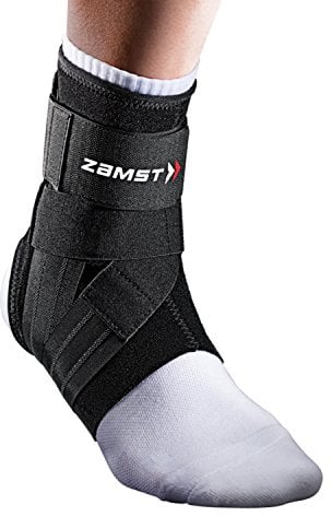 Zamst A1 Sprunggelenkbandage - Verstellbar gegen Umknicken bei Schweren Verstauchungen und Chronischer Instabilität - Bandage Fußgelenk, Ideal zum Sport - Anatomische Passform. (L, Right)