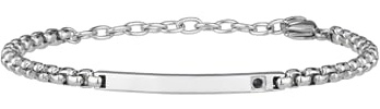 Breil Sammlung BLACKEN, Armband Herren aus STAHL | Sammlung BLACKEN, Armband, Maße 22 cm, Schmuck als Geschenkidee Herren