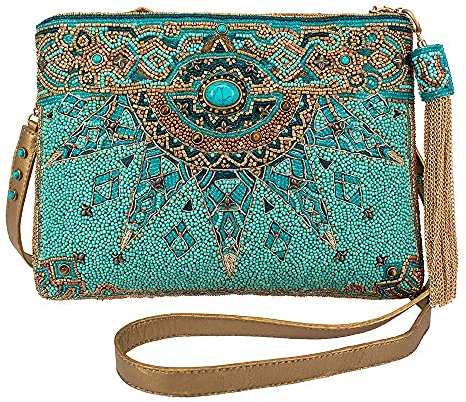 MARY FRANCES Damen New Day Crossbody Handtasche, Mehrfarbig/Meereswellen (Ocean Tides)